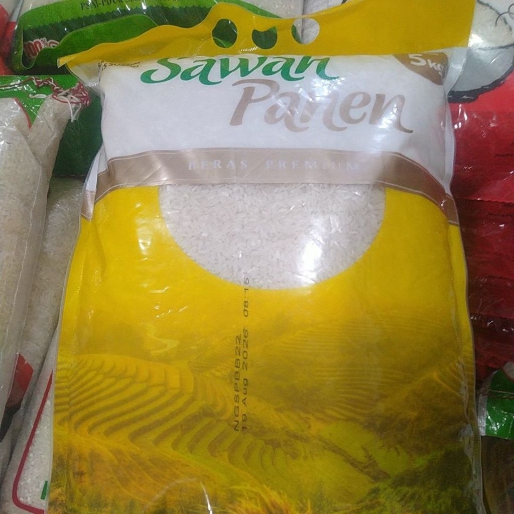beras sawah panen dualima 1sak