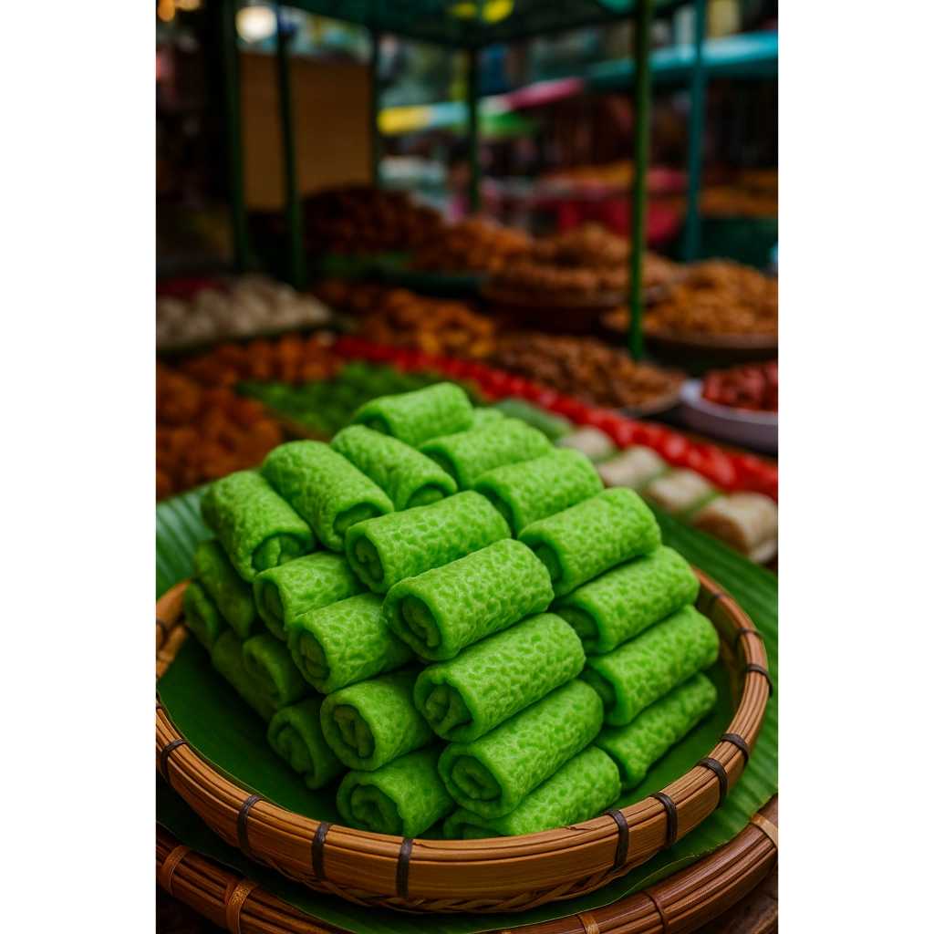 

Jajan pasar kue basah DADAR GULUNG