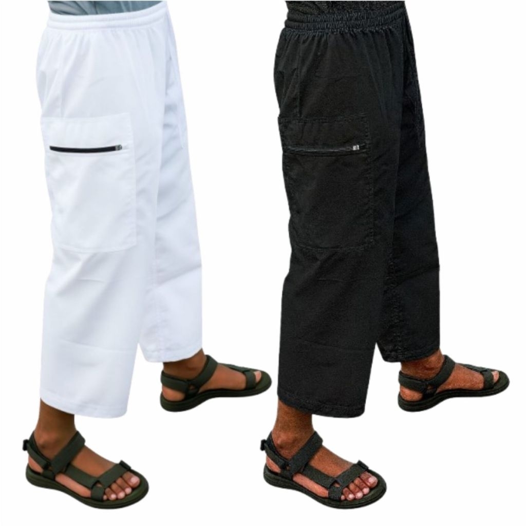 CELANA SIRWAL UMROH HAJI WARNA HITAM & PUTIH