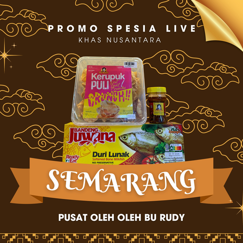 

[ LIVE KHAS NUSANTARA ] SEMARANG II sambal bawang botol, bandeng presto juwana, kerupuk puli II Pusat Oleh Oleh Bu Rudy