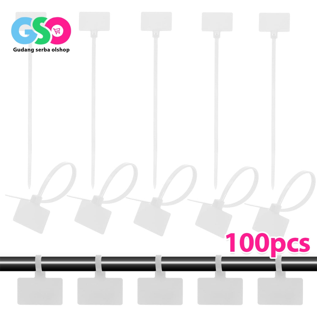 

Kabel Ties Label 100pcs Marker Nama Tis Tie Kualitas Tinggi Cable Maker Name Tag Pengikat 150mm