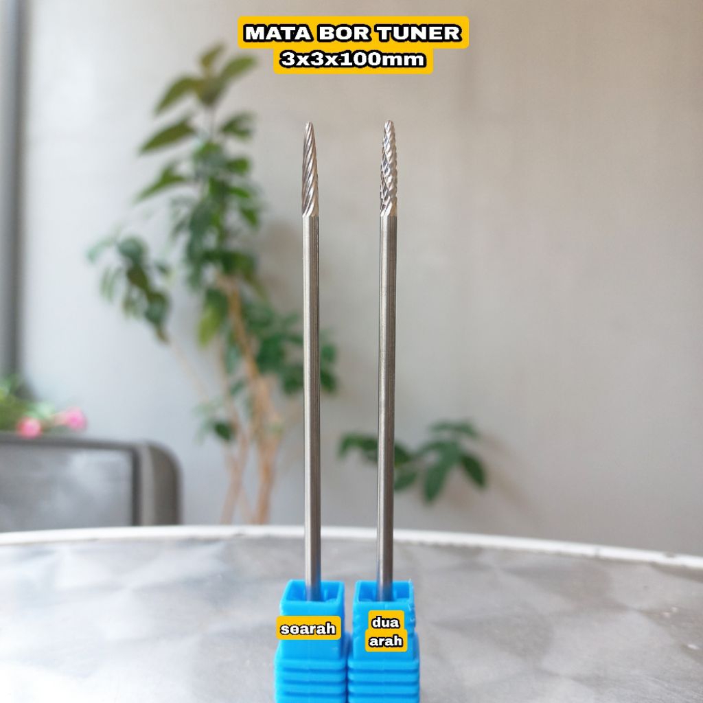 1 biji mata bor tuner 3x3x100mm mata bor tuner panjang
