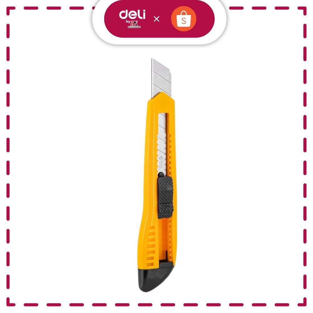 

Deli Cutter Besar - Mata pisau baja SK5 untuk memudahkan pemotongan dan aman E2003