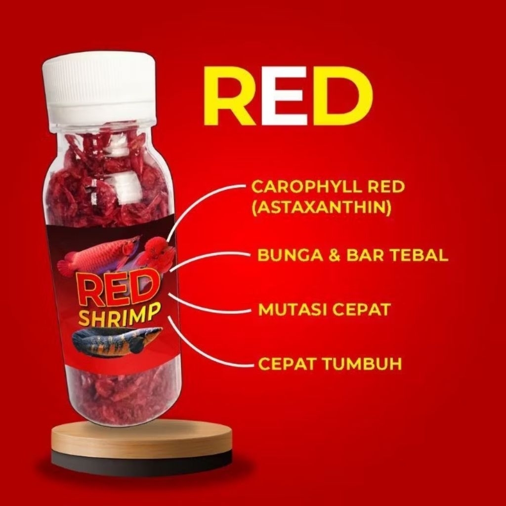 Udang Kering pakan udang predator channa yellow sentarum maru blue