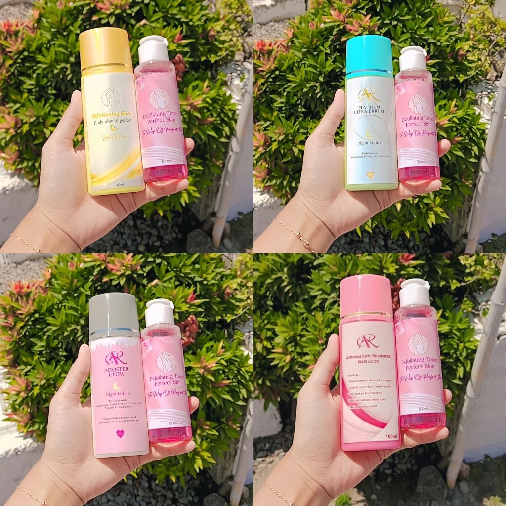 PAKET HEMAT LOTION+TONER BADAN | HB Pemutih AR Beauty