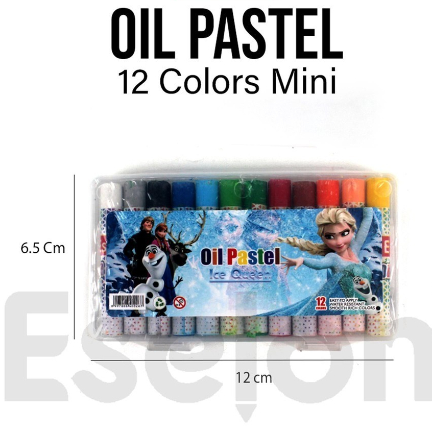 

Crayon mini Oil pastel mini BTS BT21 12 warna BTS BT21 Karakter Ukuran Kecil (6,5 x 12cm)