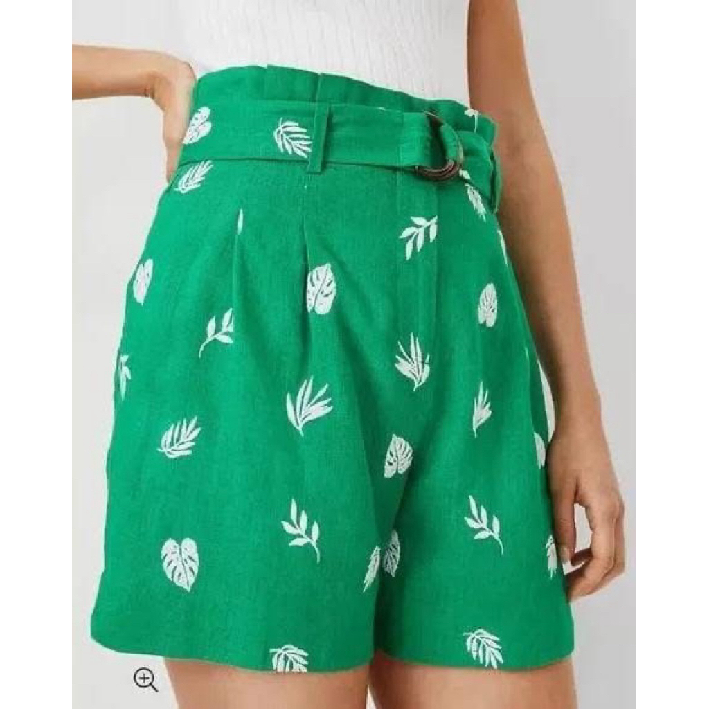 Celana Pendek D-ring Bordir ANN TAYLOR