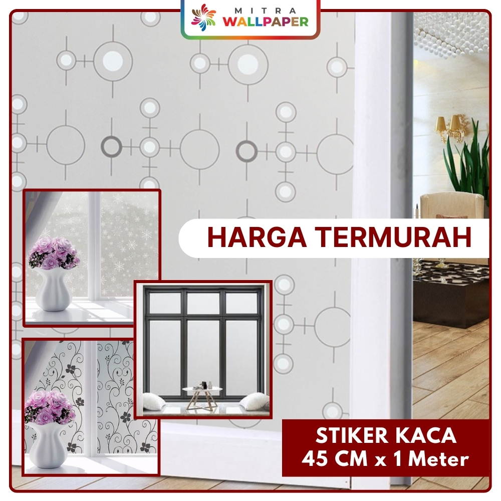 Sticker Stiker Kaca Sunblast Kaca Sticker Setiker Wallpaper Pintu Jendela Kaca Buat Kamar Mandi