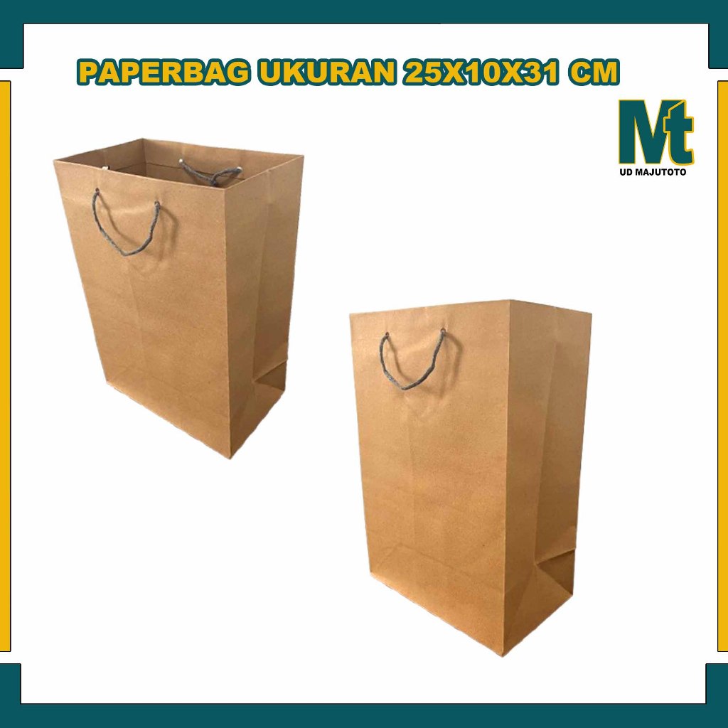 

Paper Bag 25x10x31 Cm (PAKET 12 PCS) / Tas Kertas / Tas Kado / Tas Souvenir