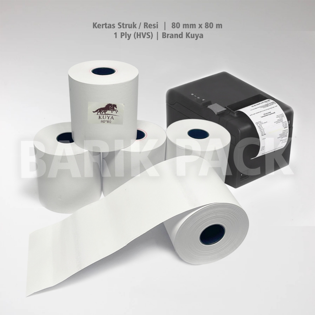 

Kertas Struk / Kertas Resi / Paper Roll Ukuran 1 Pack isi 10 Pcs