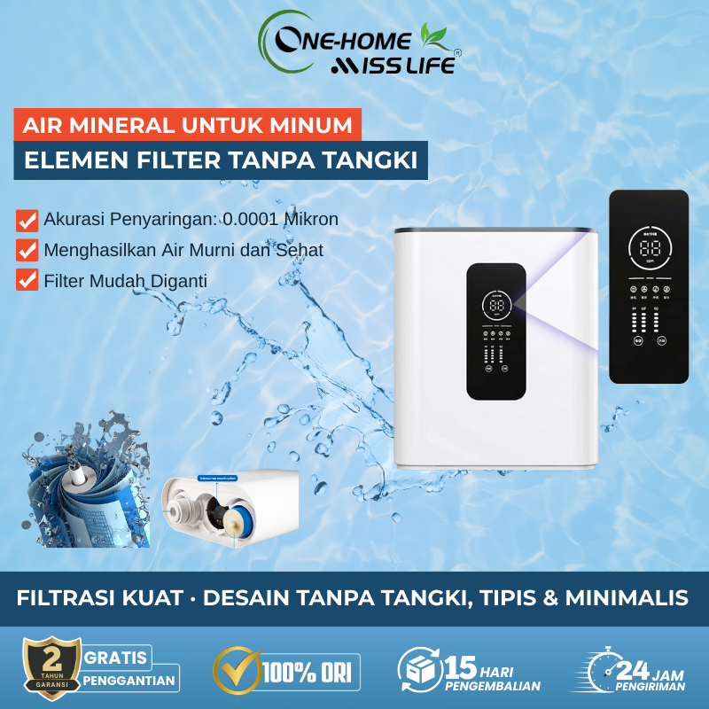 Miss Life Filter Air RO 600G Berkualitas Tinggi Tahan Lama Anti Sumur Keruh Anti Zat Besi Tinggi Ant