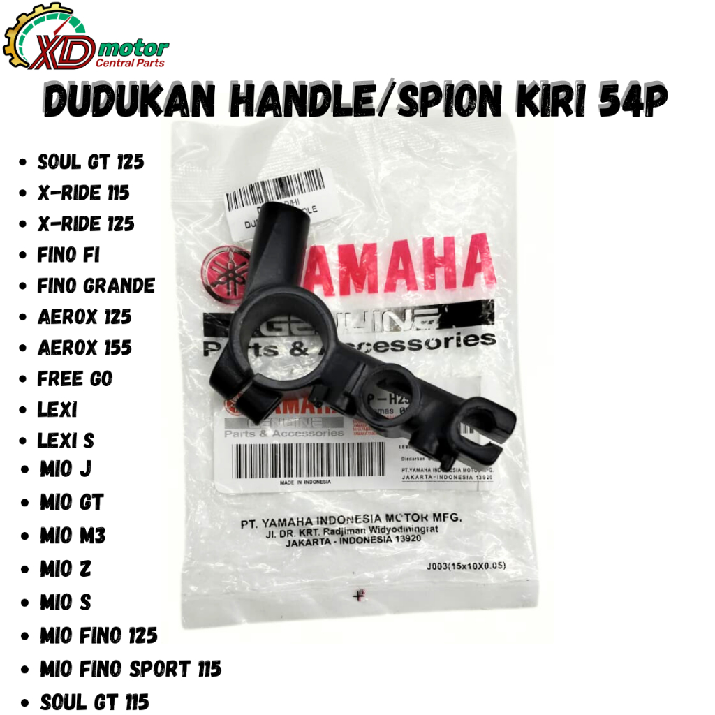 DUDUKAN HANDLE/SPION KIRI 54P YAMAHA X-Ride 115 X-Ride 125 Aerox 125,155 Mio J,GT,M3,Z,S Fino125,115