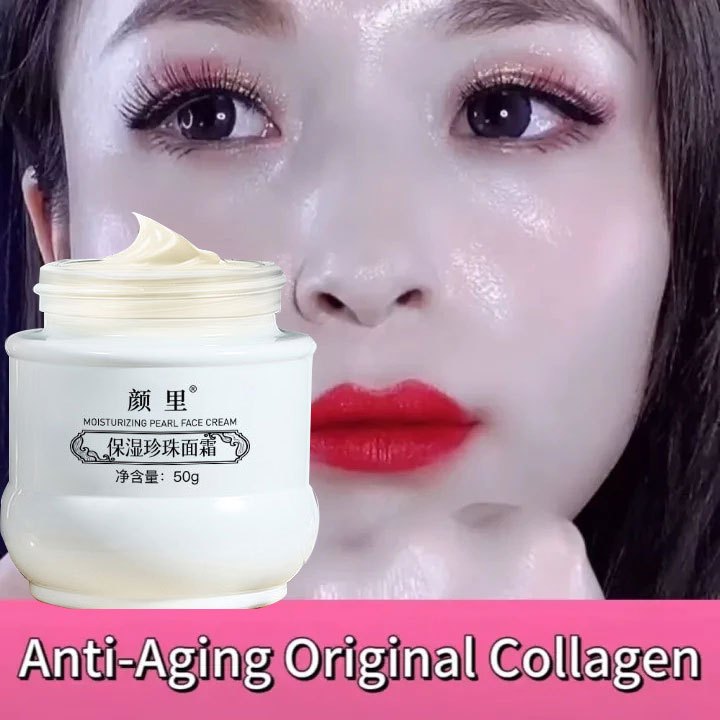 Pearl Cream 50gr Krim Pemutih dan Pencerah Memudarkan Keriput Muka dan Garis-garis Halus Mengencangk
