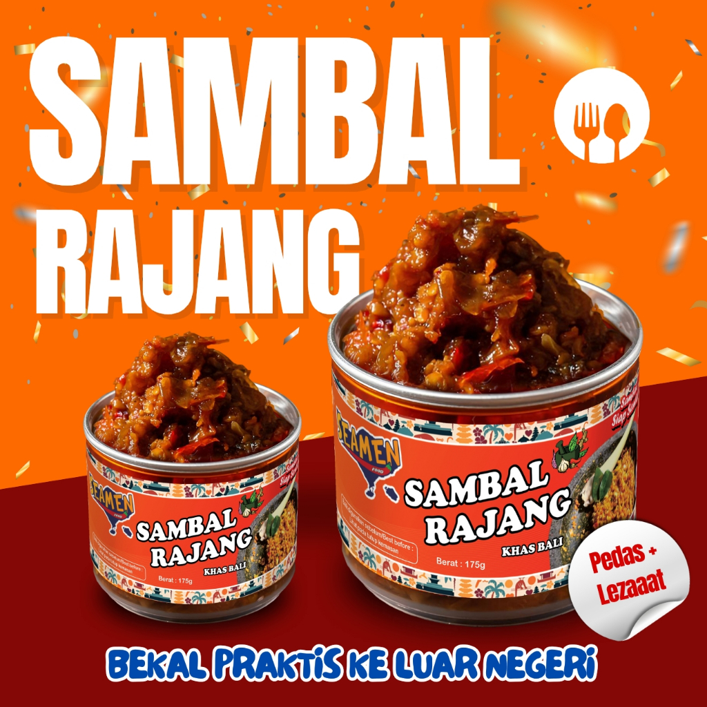 

SAMBAL RAJANG KEMASAN KALENG MASA SIMPAN 1 TAHUN
