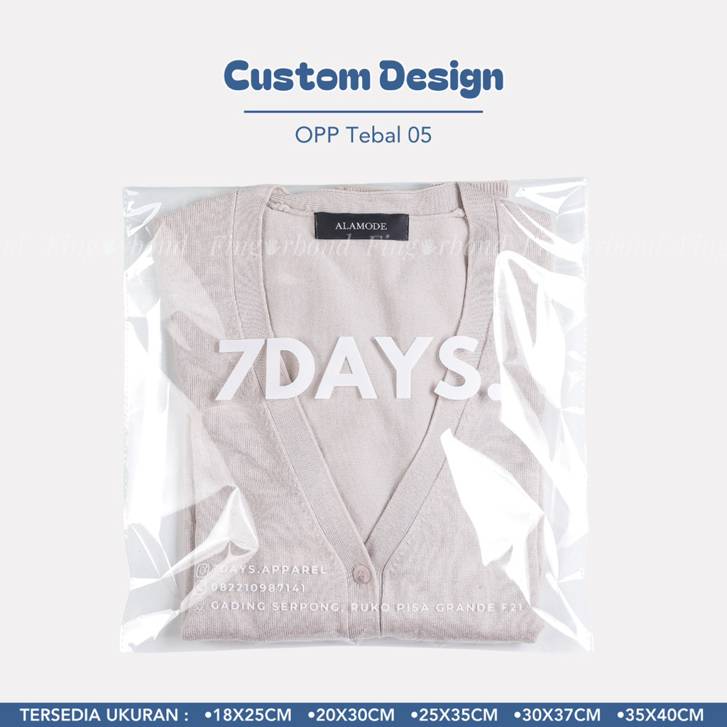 

CUSTOM PLASTIK OPP BAJU PAKAIAN