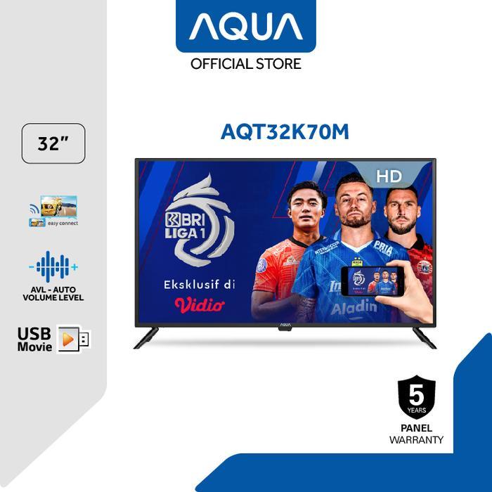 LED TV Aqua 32 inch Aqua AQT32K70M 32 Inch Miracast TV 32K70M Digital