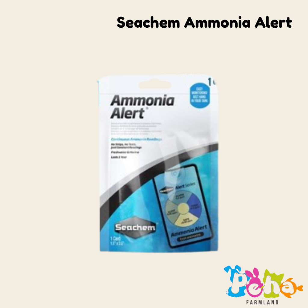 Seachem Ammonia Alert Kartu Tes Ammonia Aquarium Test Kit Amonia NH3