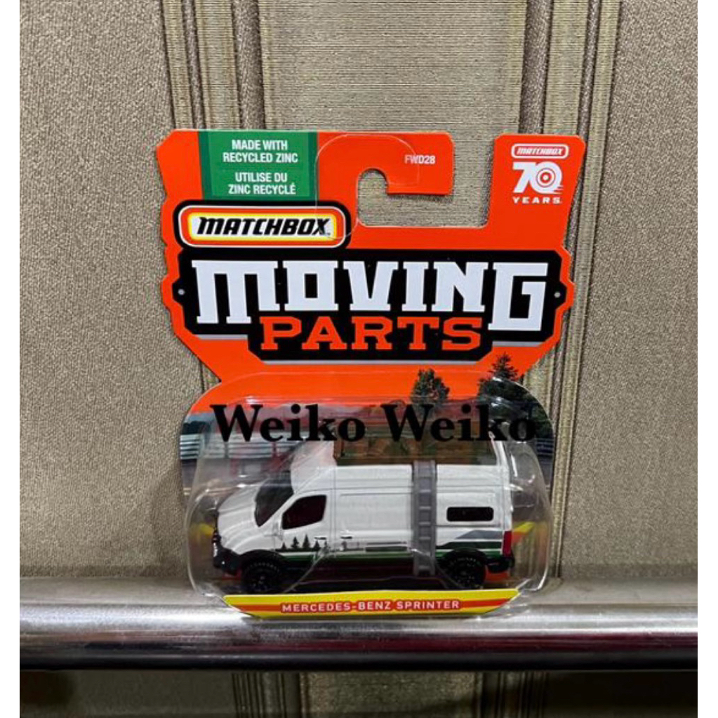 matchbox moving parts mercedes benz sprinter white