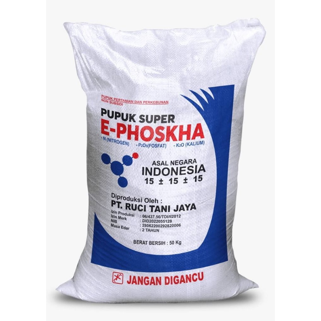 PUPUK E PHOSKA/15-15-15/PUPUK ANORGANIK/PUPUK PENYUBUR TANAMAN/PUPUK ASLI100%/KEMASAN REPACK 1KG