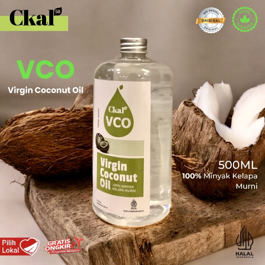 

virgine coconut oil | vco(virgine coconut oil)vco|cikal58|untuk kesehatan|500ml|kemasan 500ml