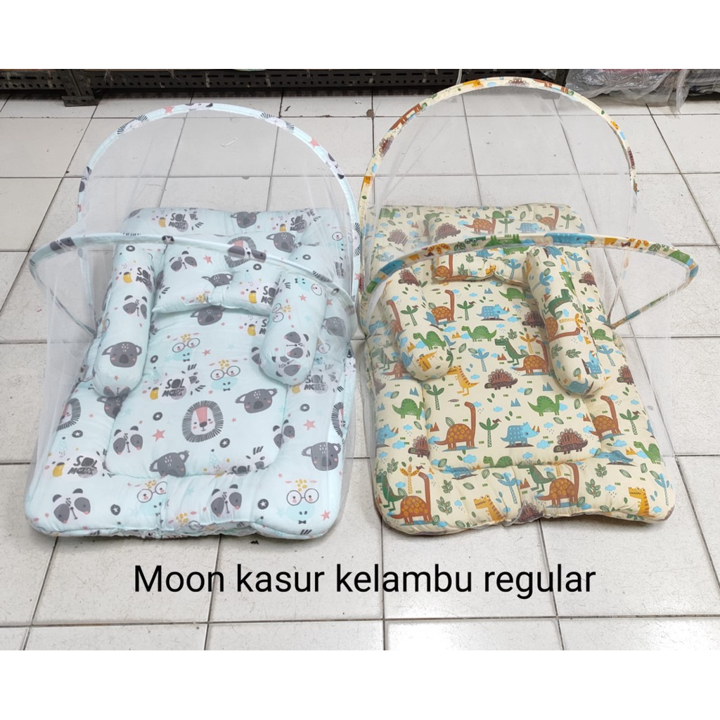 Moon Kasur Set Kelambu Baby / Tempat Tidur Kelambu Bayi / Varian Kasur Kelambu bayi