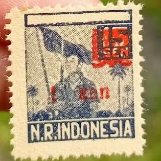 

Perangko Tua N.R. Indonesia 15 Sen