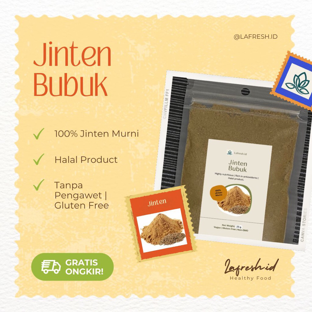 

Jinten Bubuk Lafresh 25g - Bumbu Dapur Bubuk
