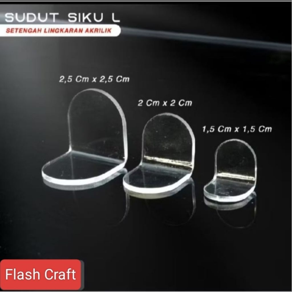Siku Akrilik Setengah Lingkaran Akrilik 2mm