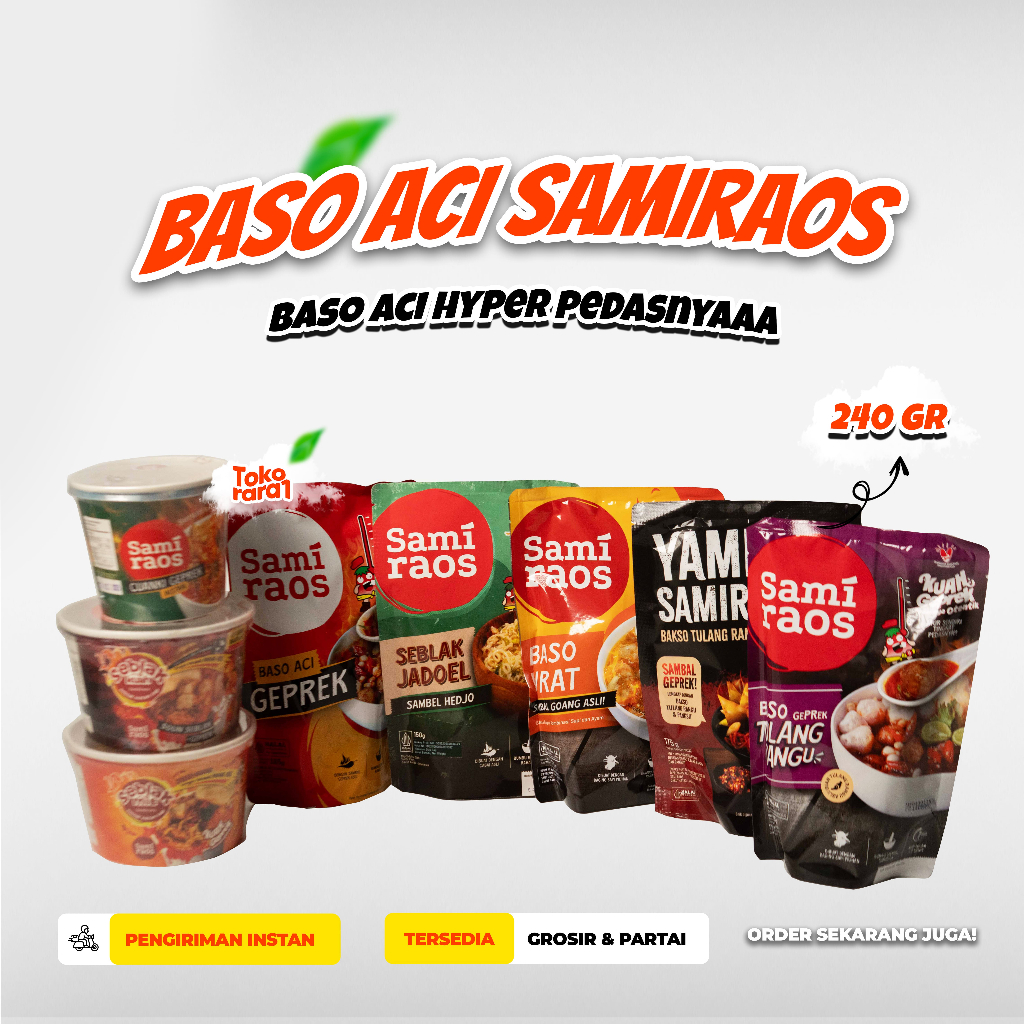 

Samiraos Geprek Baso Aci Pedas Juara