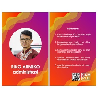 

DESAIN TALI LANYARD dan ID CARD PREMIUM