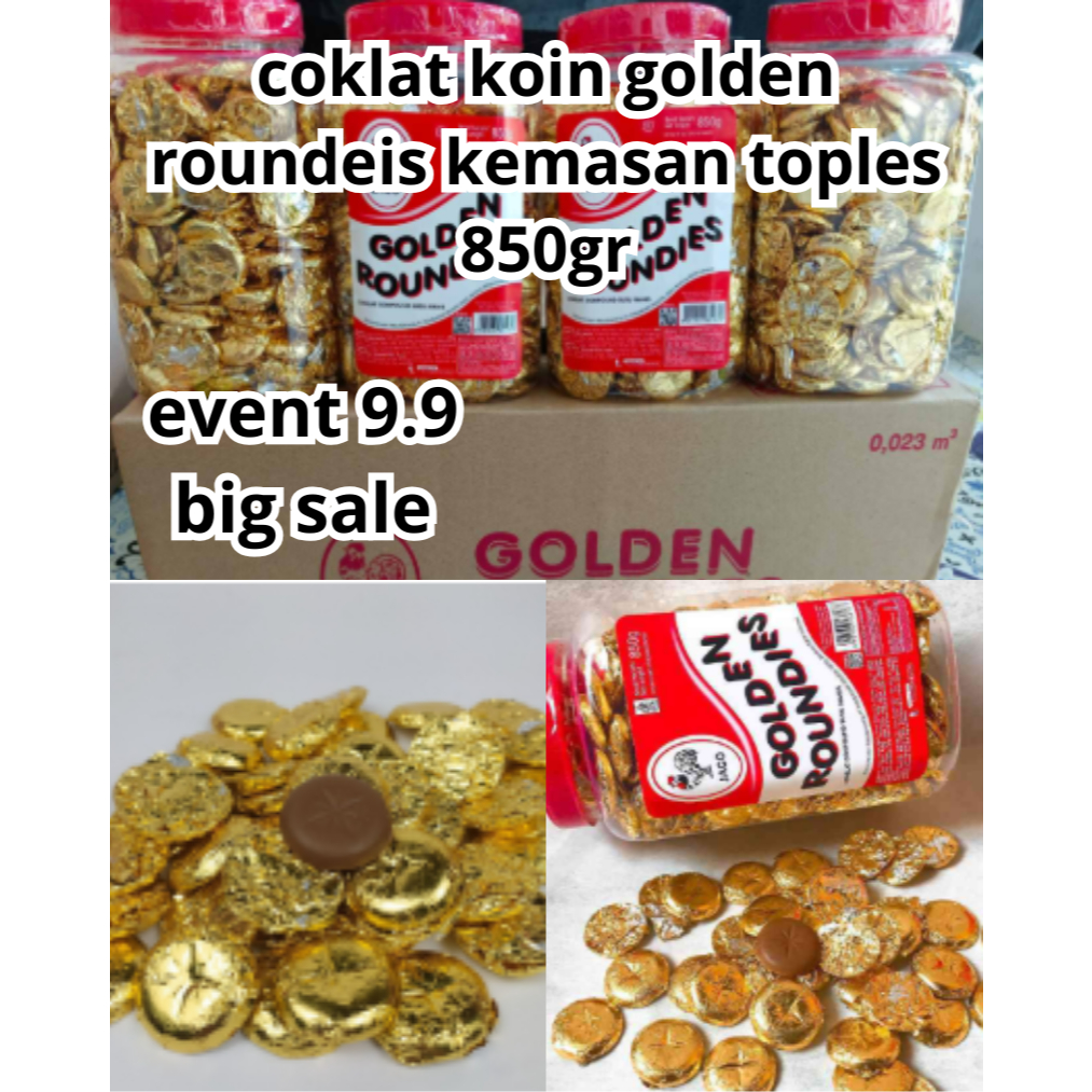

[promo coklat golden rousdien koin kemasan 850gr