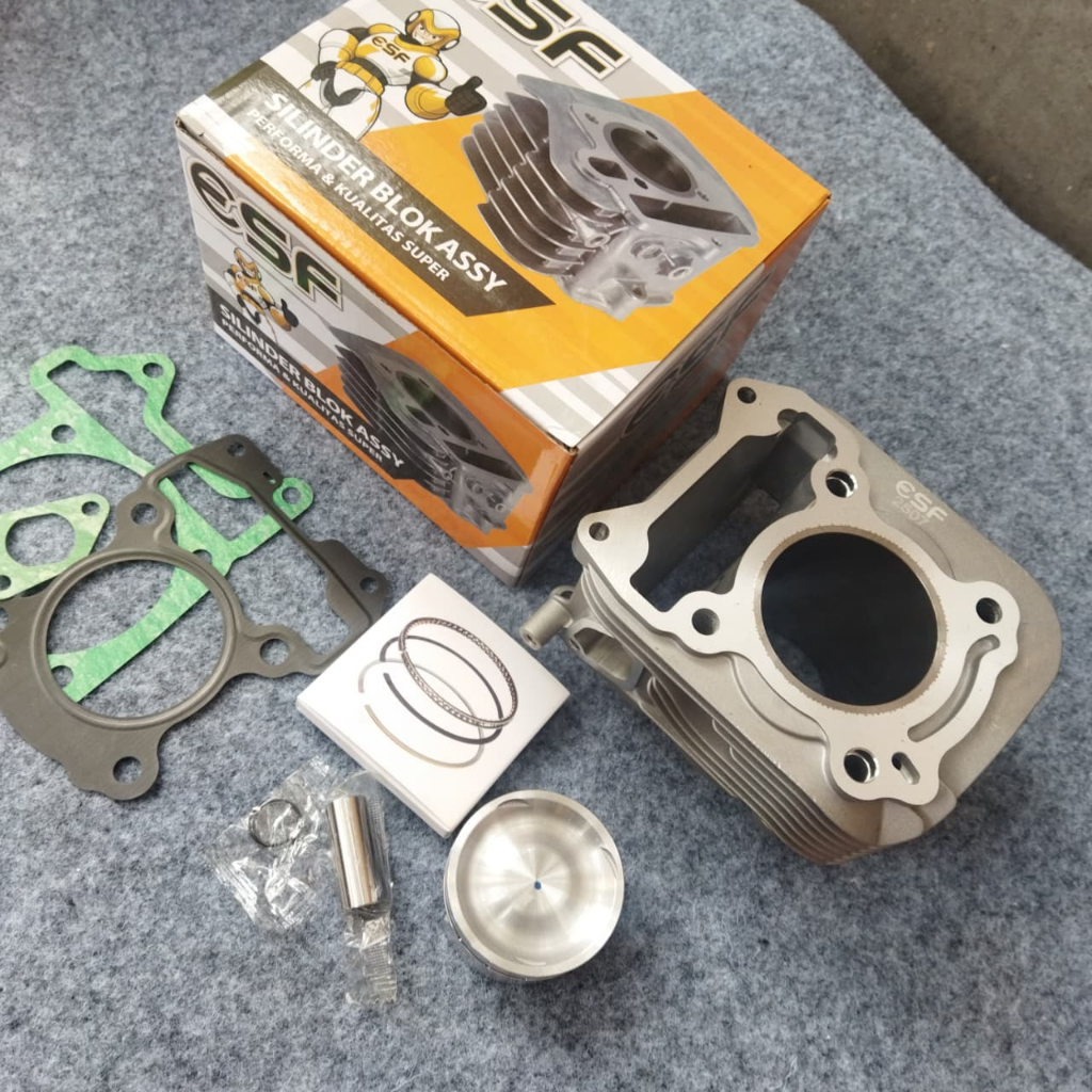BLOK SEHER/CYLINDER BLOK VESPA MATIC 125CC 150CC LX S SPRINT PRIMAVERA STANDAR ESF/PAKET BLOK SEHER 