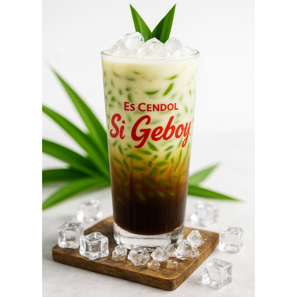 

Es Cendol Si Geboy santan segar gula aren asli alami minuman siap saji