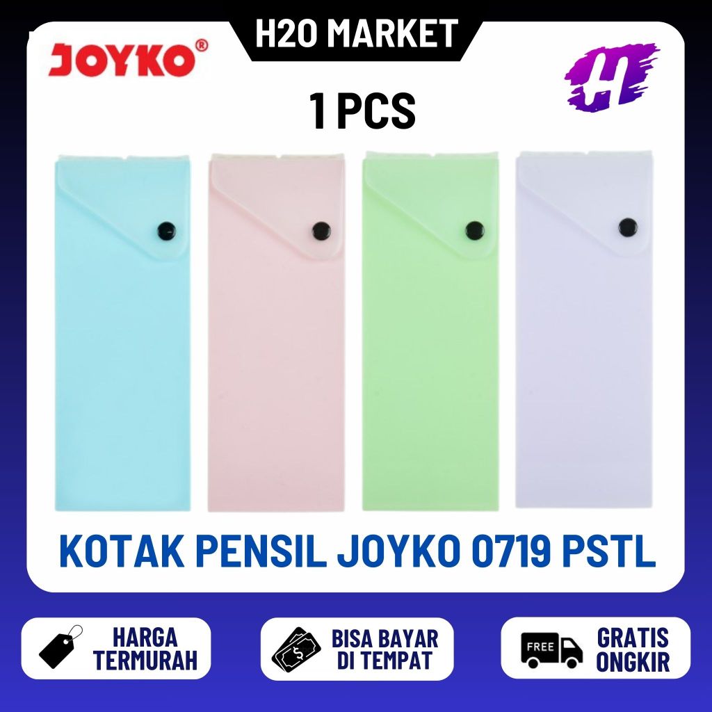 

❤️H2O❤️ KOTAK PENSIL JOYKO PC-0719PSTL TEMPAT ALAT TULIS WARNA WARNI PASTEL SEKOLAH LUCU STATIONERY MURAH