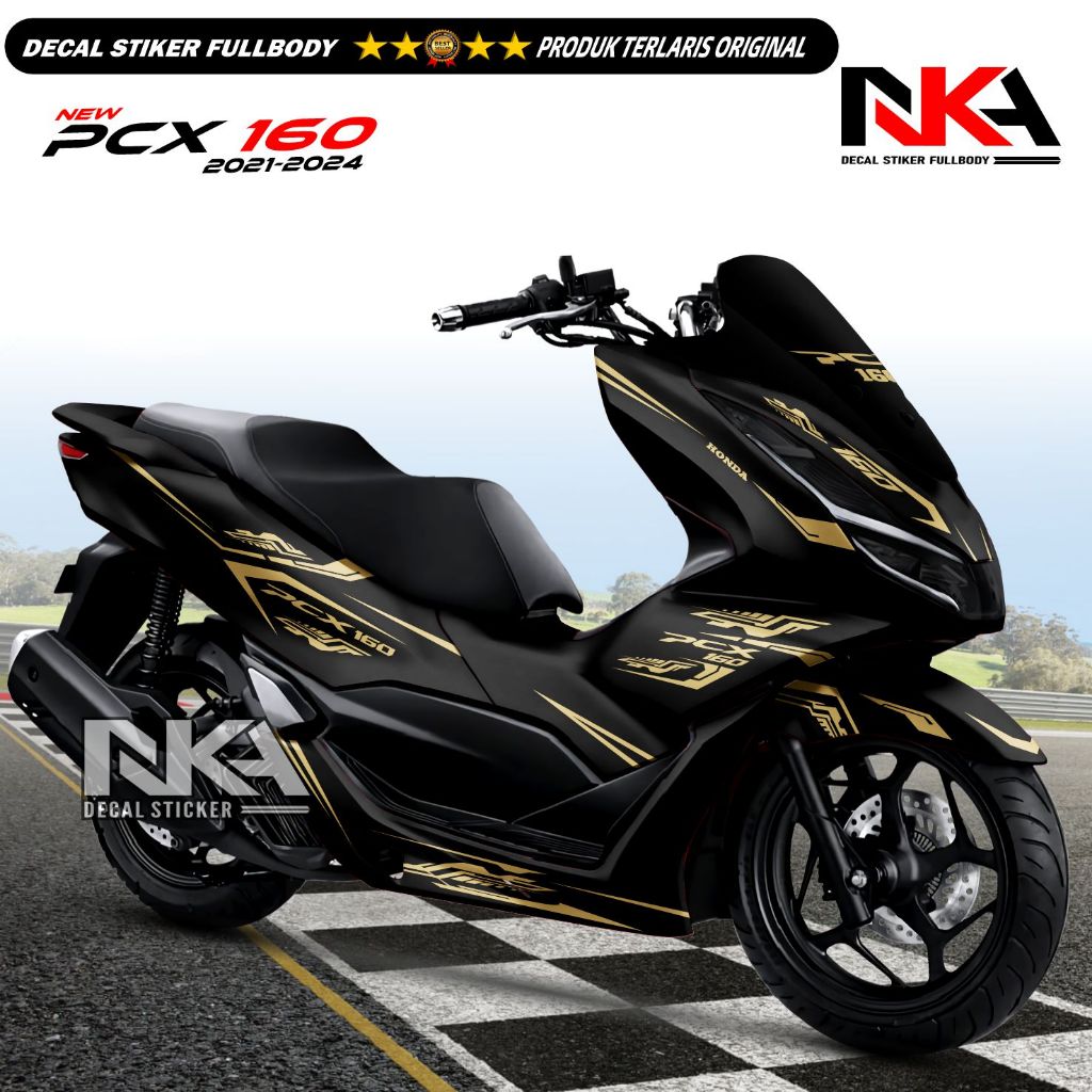 Decal Fullbody Motor PCX 160 Stiker Decal Variasi Motor Honda PCX 160 Motif Matriklane
