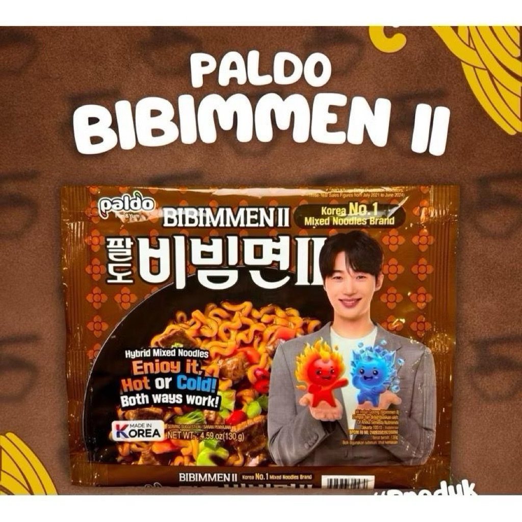 

Paldo Bibimmen Byeon Woo Seok Mie Instant Korea Free PhotoCard Noodle Ramen Makanan