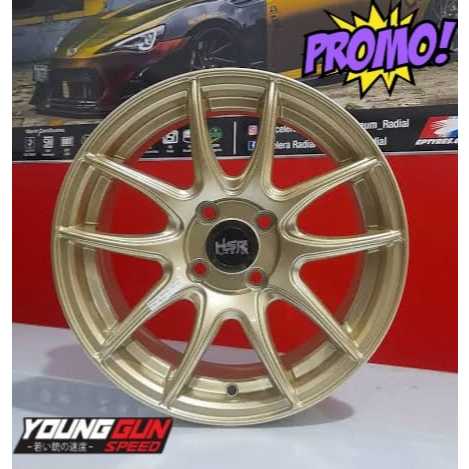 veleg racing mobil galant ring 16 hsr kamikaze pelek mobil r16 lubang baut 4 gold