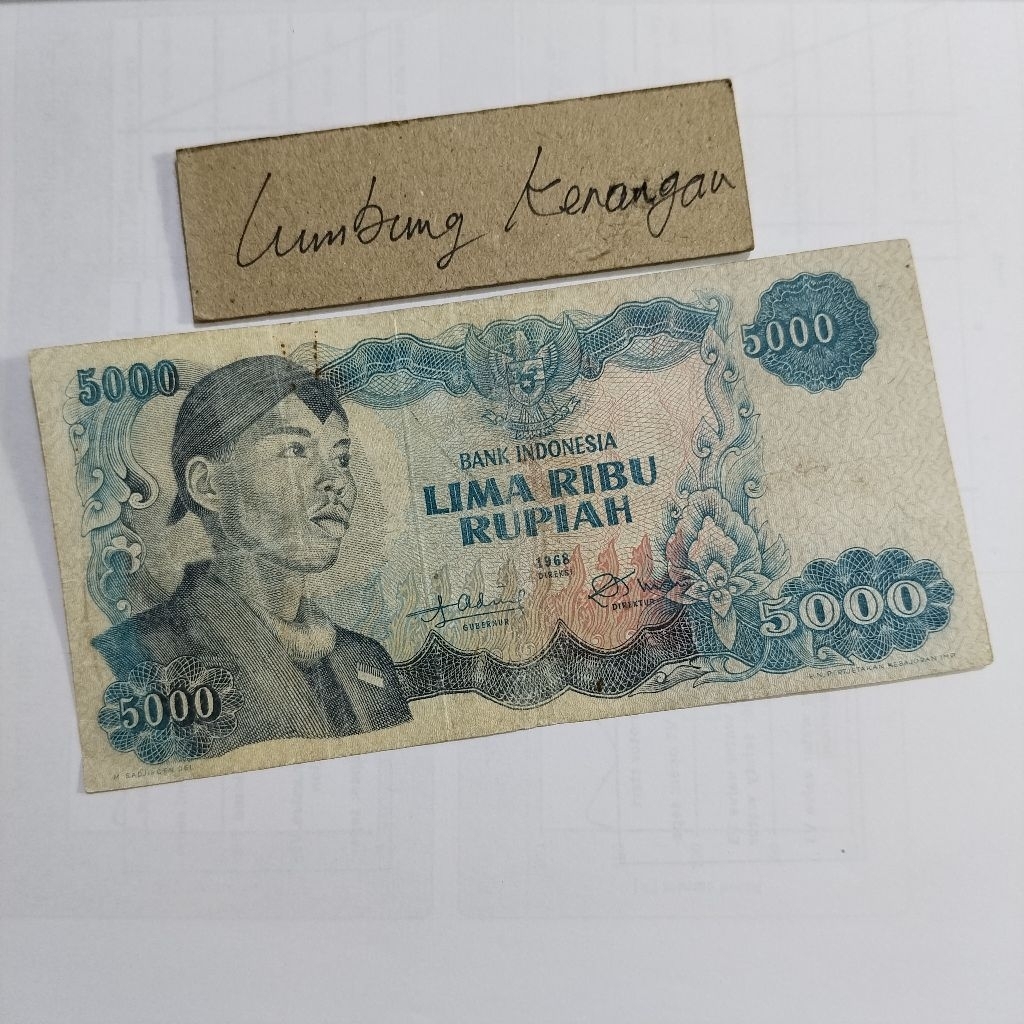 Noser DC 658710 Seri Sudirman 5000 rupiah 1968