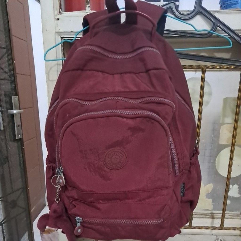 Preloved Tas Ransel Sekolah Kuliah Kipling Miror Wanita Pria