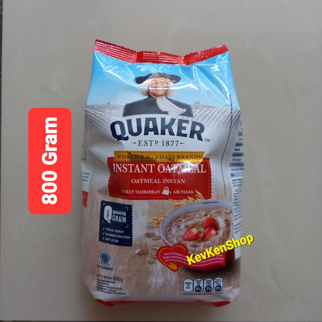 

Quaker Oat Instant Oatmeal Sereal 800gram Merah 800 gram BPOM
