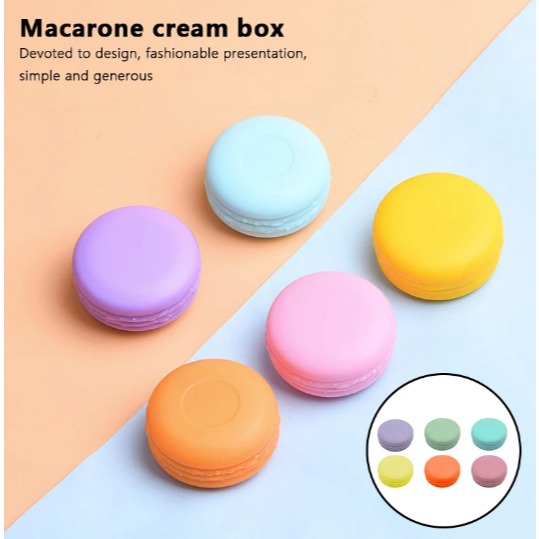 Macaroon jar macaron Pot Cream 10gr wadah kosong kosmetik jar 10g 10gr warna pastel