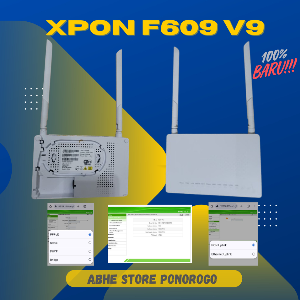 XPON F609 V9 100% BARU UNIT ONLY