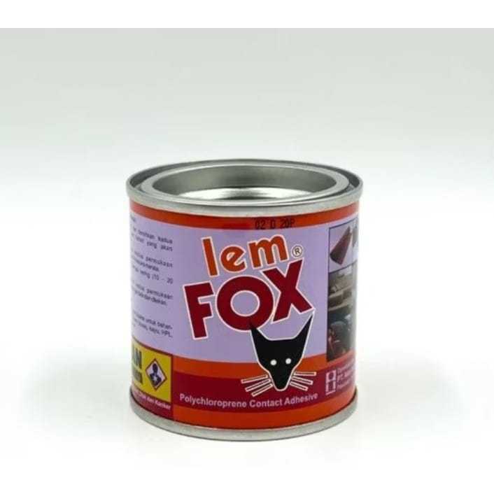 LEM FOX KUNING 70gr / LEM SERBAGUNA KARET KULIT KARPET/LEM SANDAL