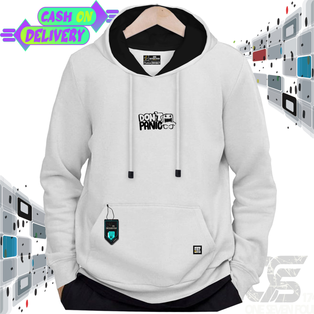 Hoodie Putih Pria Distro Original Ogik Jaket Hodie Warna Putih Basic Jepang