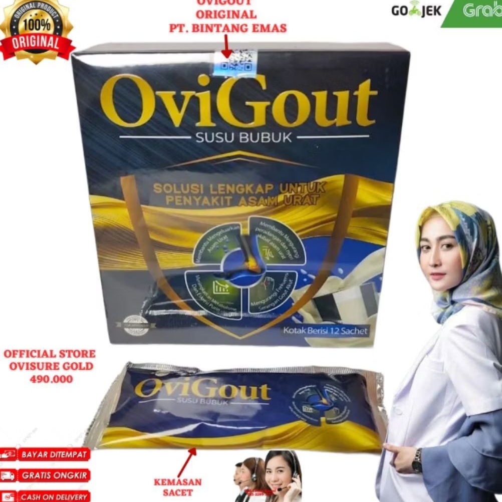 

OVIGOUT MILK SUSU OBAT ASAM URAT NYERI SENDI DAN TULANG KOLESTROL TINGGI