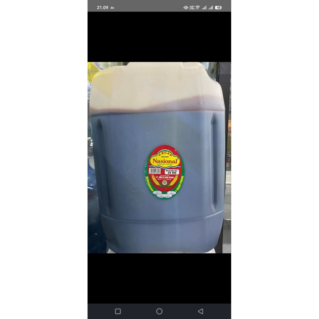 

kecap nasional 25kg kirim cargo