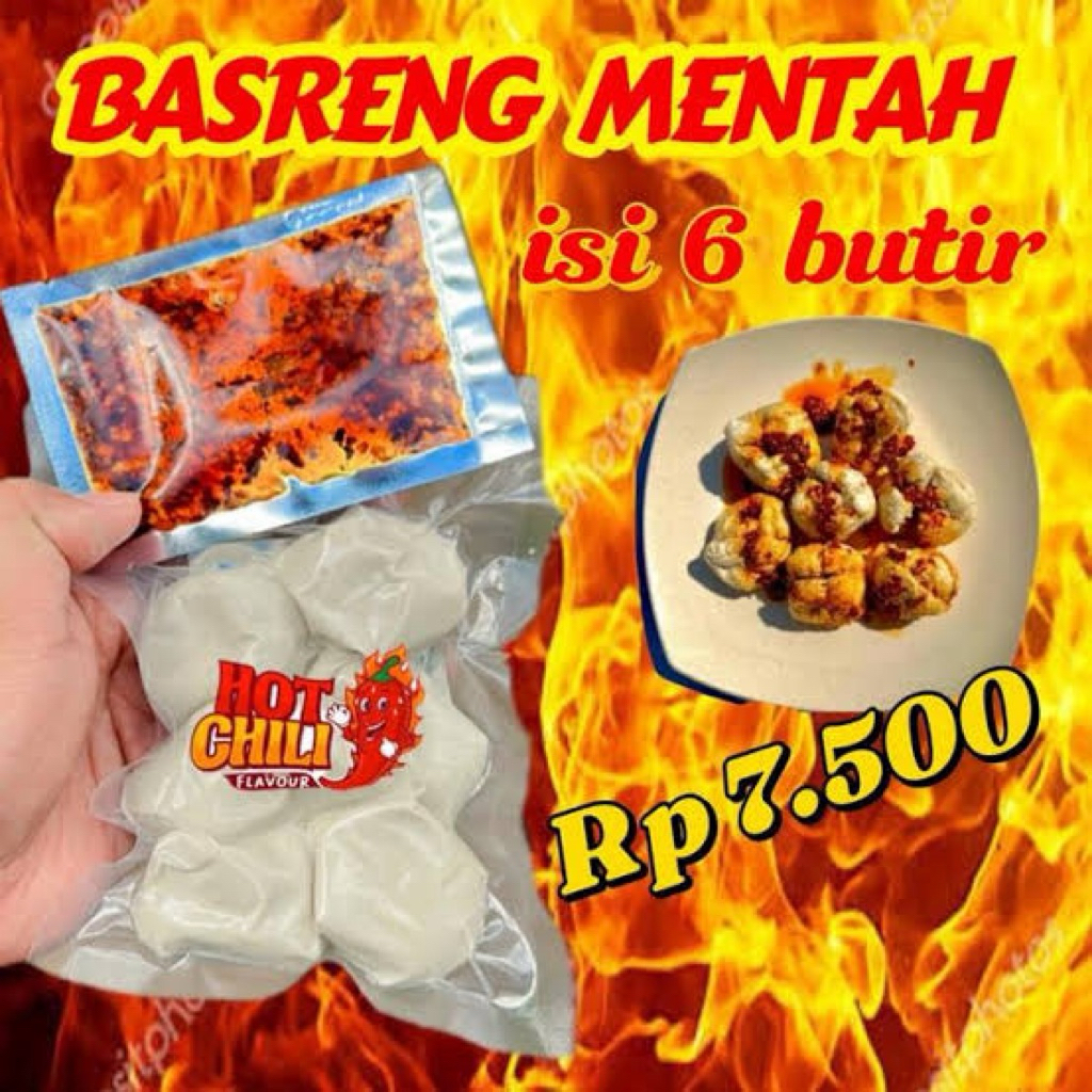 

Basreng mentah chili oil free bumbu viral