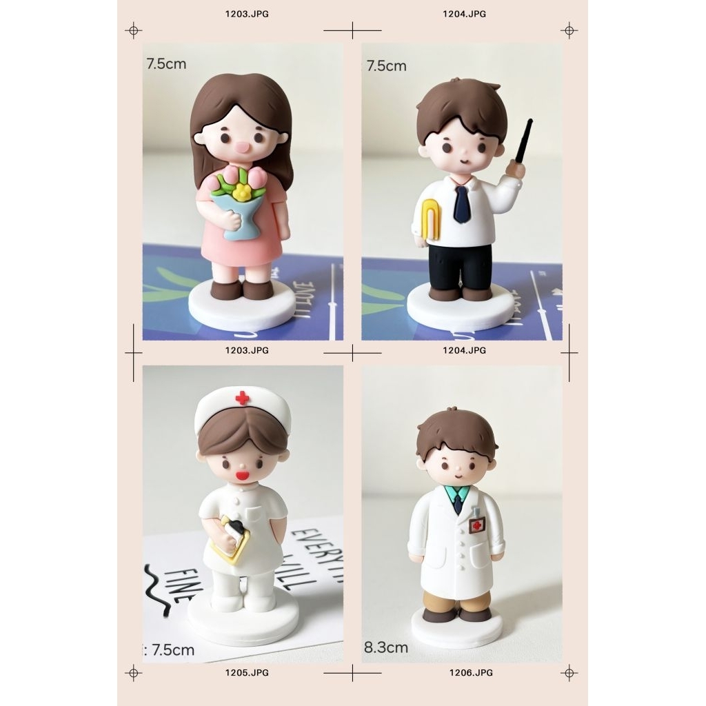 

Topper Kue Dokter/Perawat/Guru/Hiasan Ulang Tahun Profesi