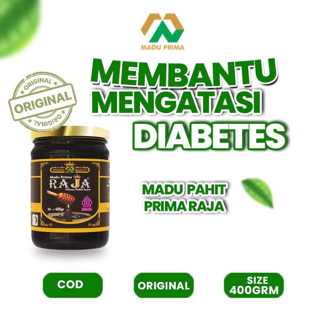 

Madu Prima Raja Madu Hutan Multiflora Hitam Pahit Super Efektif Atasi Diabetes 400gram