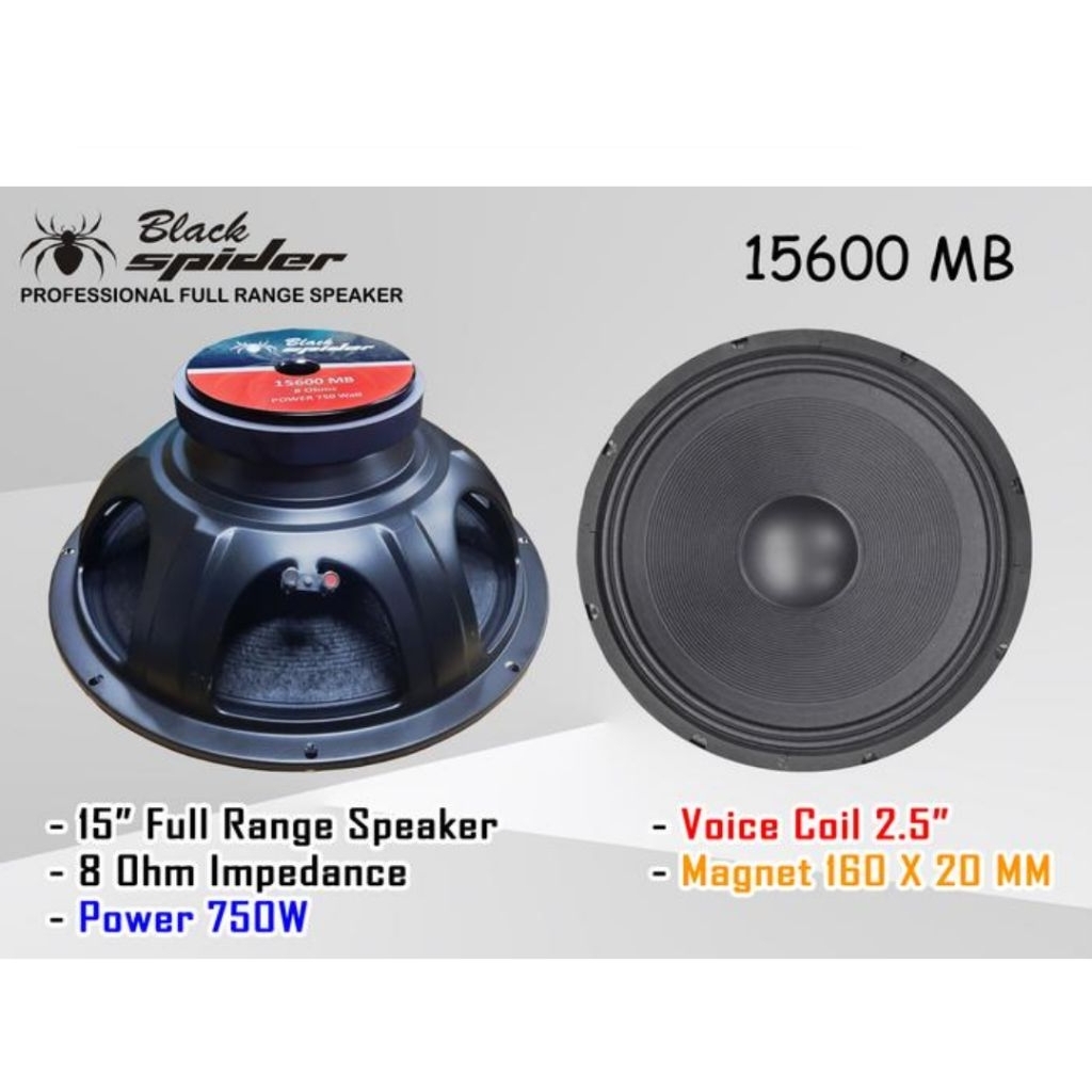 Komponen speaker 15 inch komponen blackspider 15 inch 15600 MB